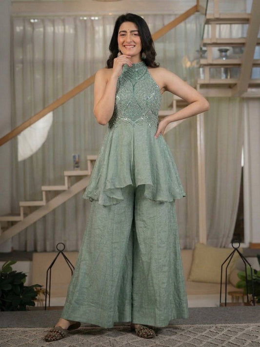 Pearl Elegance Sharara Set – Fandy Crush Designer Wear
