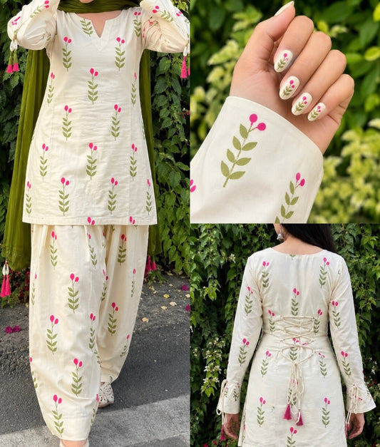 Cotton Comfort Farshi Set – Pure Cambric Elegance