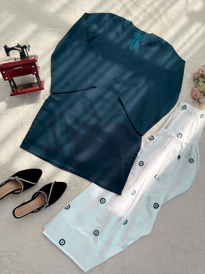 Farshi Style Suit Set – Rayon Thread Work Outfit