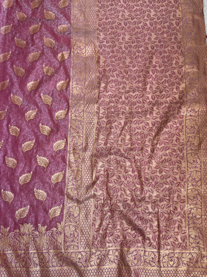 Jacquard Soft Silk Saree – Zari Weaving with Stitched Blouse
