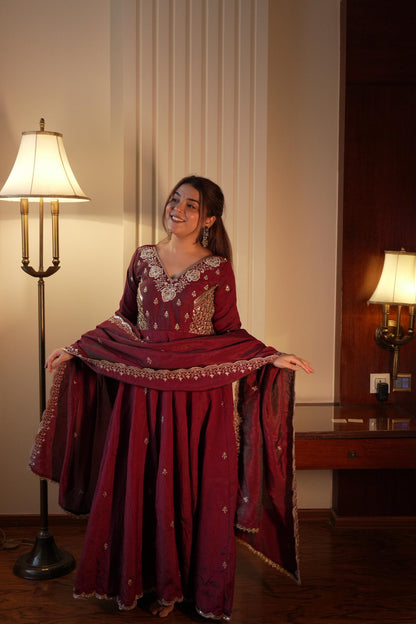 Desi Princess Set – Vichitra Embroidered Elegance
