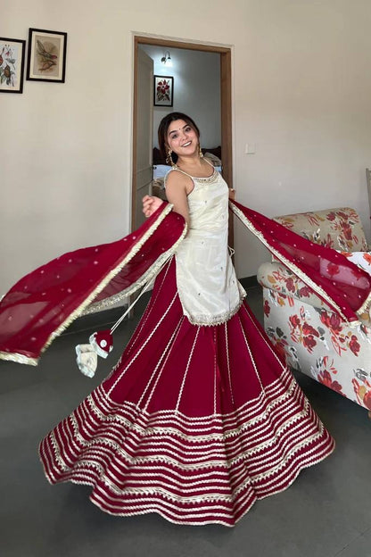 Mirror Muse Lehenga Set – Fendy Silk Festive Elegance