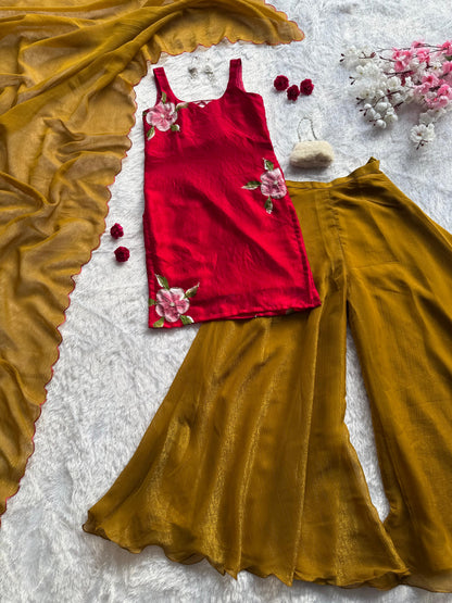 Fusion Artwear Set – Hand Painted Designer Outfit