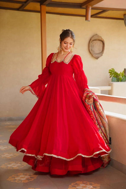 Heritage Flair Anarkali – Tabby Silk Occasion Wear
