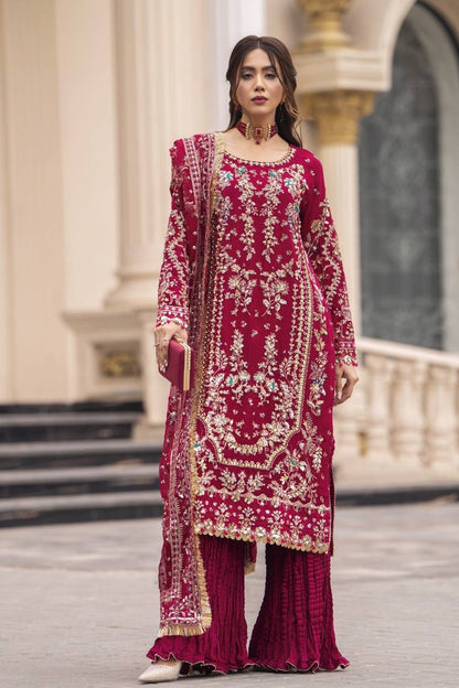 Royal Heavy Embroidered Sharara Suit with Dupatta