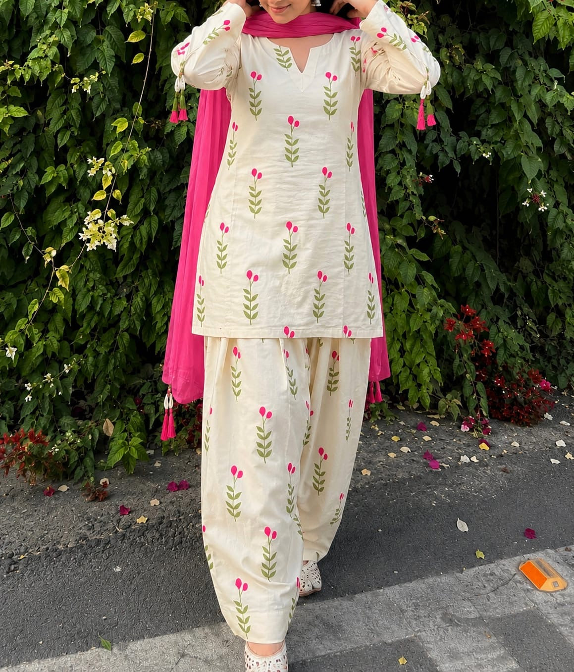 Cotton Comfort Farshi Set – Pure Cambric Elegance