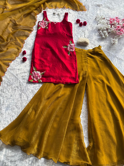 Fusion Artwear Set – Hand Painted Designer Outfit