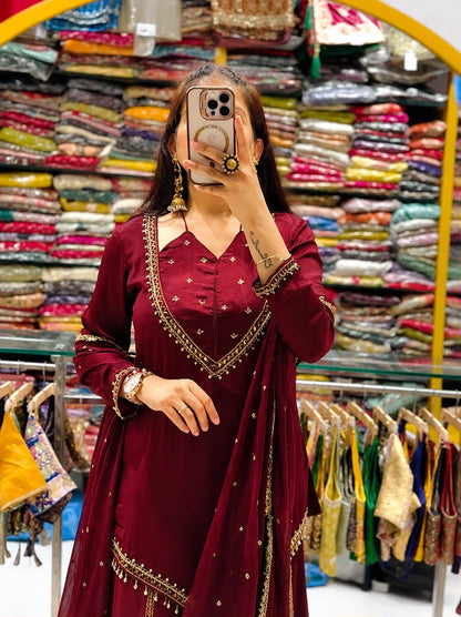 Mirror Moti Palazzo Set – Roman Glass Designer Wear