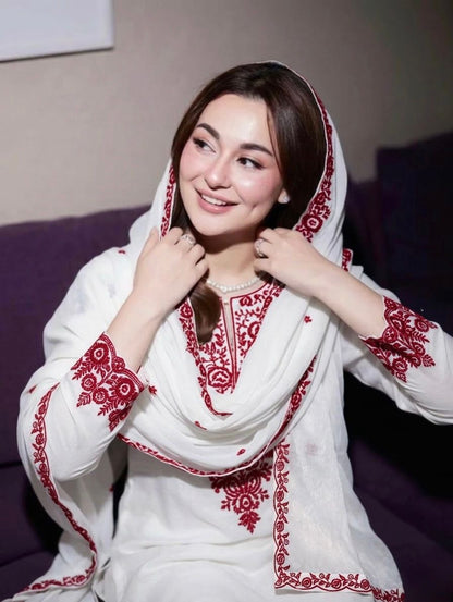 Kurta with Farshi Pant & GMY Silk Dupatta