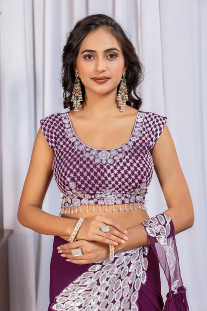 Ready-to-Wear Drape Saree with Stylish Blouse