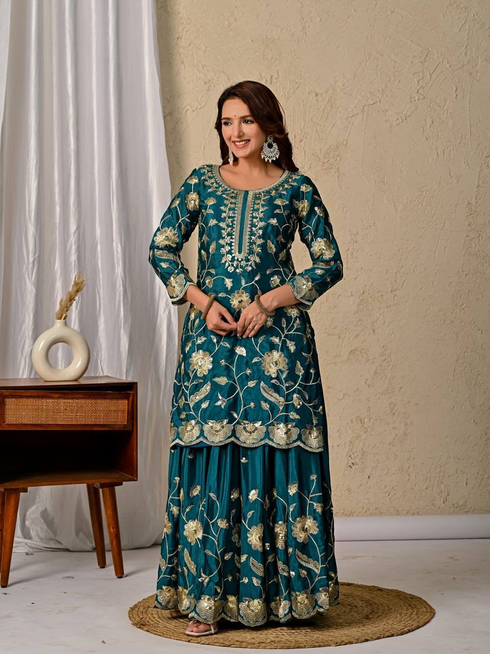 Designer Party Wear Top Lehenga Dupatta Set