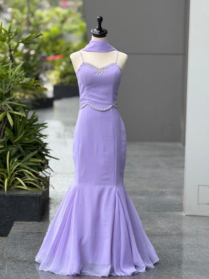 Flare Fish Cut Lehnga