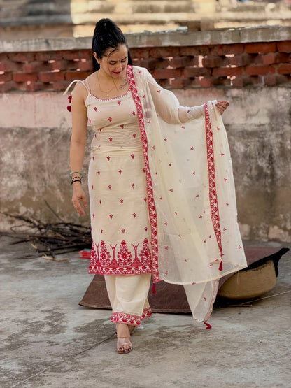 Maska Cotton Silk Suit Set – Embroidered Designer Elegance