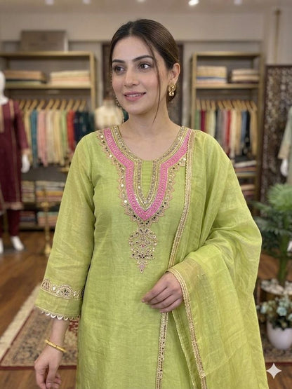 Shine On Mirror Work Suit Set