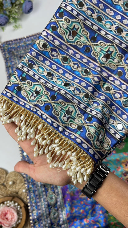 Rangriti Mirror Luxe Japan Satin Saree