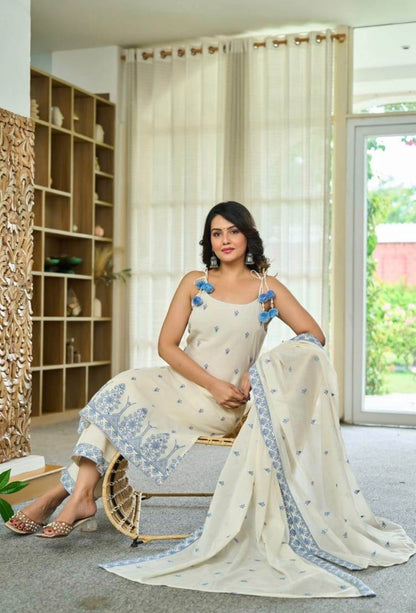 Maska Cotton Silk Suit Set – Embroidered Designer Elegance