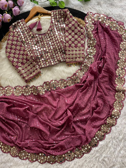 Mirror Glam Saree