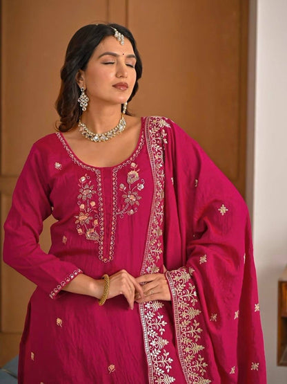 Queen Style Sharara – Premium Vichitra Party Wear