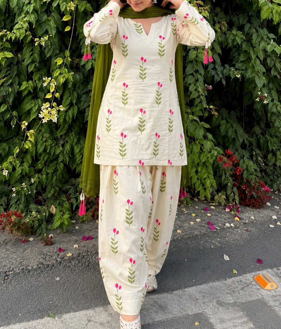 Cotton Comfort Farshi Set – Pure Cambric Elegance
