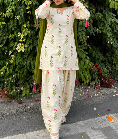 Cotton Comfort Farshi Set – Pure Cambric Elegance