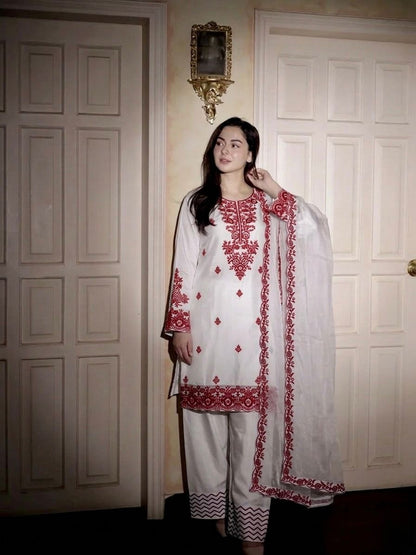 Kurta with Farshi Pant & GMY Silk Dupatta