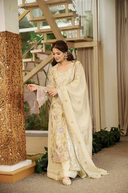 Silk Grace Plazo Set – Thread & Sequence Designer Wear