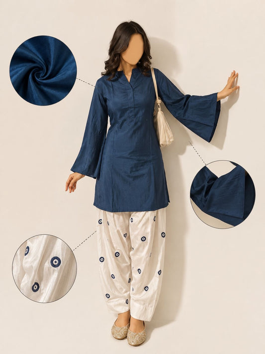 Farshi Style Suit Set – Rayon Thread Work Outfit
