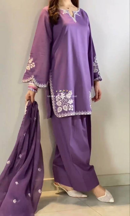 Nawabi Grace Suit – Embroidered Farshi Salwar Collection