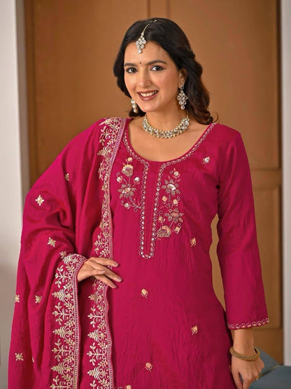 Queen Style Sharara – Premium Vichitra Party Wear