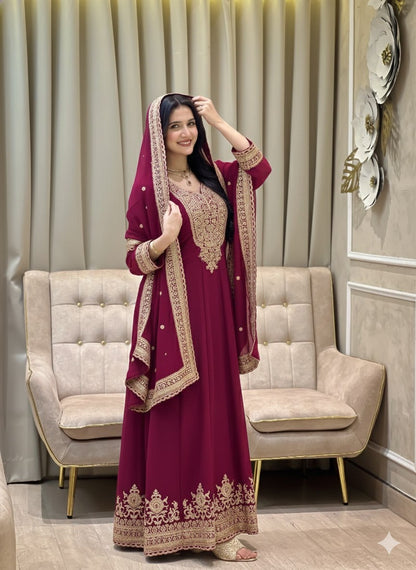 Shehzaadi Grace Sequence Work Gown