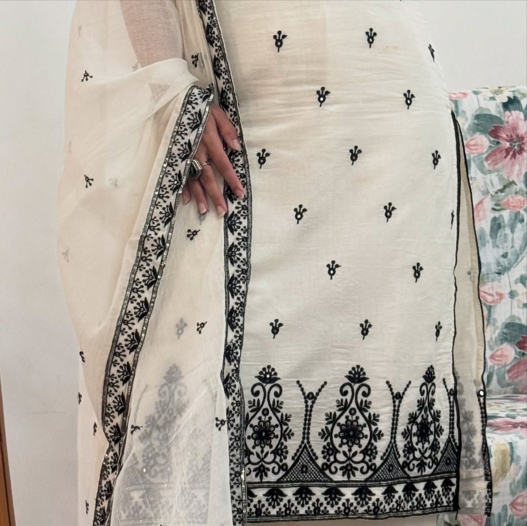 Maska Cotton Silk Suit Set – Embroidered Designer Elegance