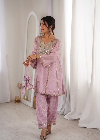 Mirror Muse Co-Ord Set – Ethnic Kurti & Batwa Combo
