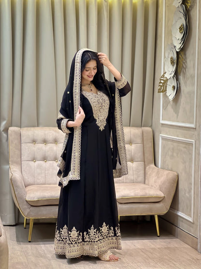 Shehzaadi Grace Sequence Work Gown