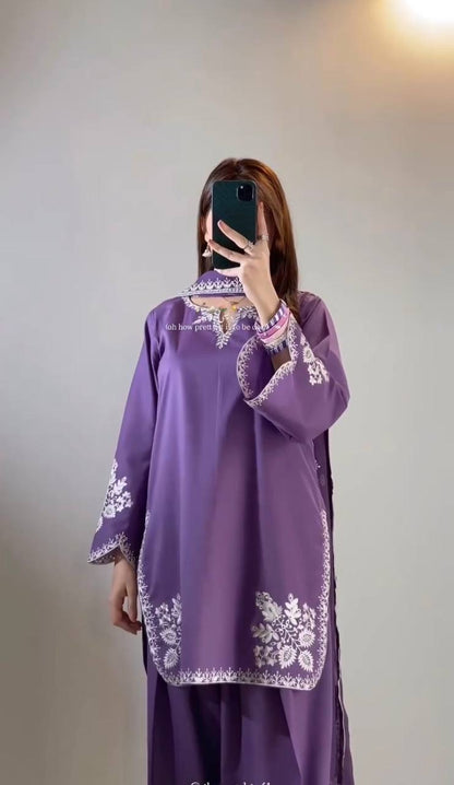 Nawabi Grace Suit – Embroidered Farshi Salwar Collection
