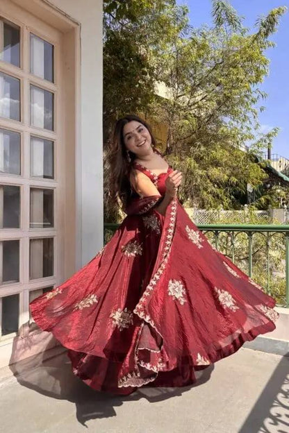 Flowy Flair Anarkali Set – Fendy Silk Embroidered Suit