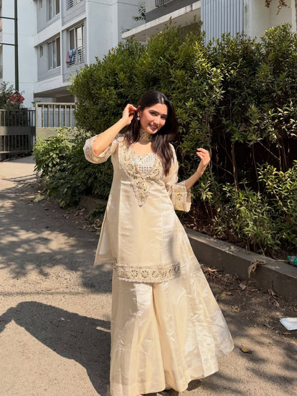 Mirror Majesty Sharara Set – Chinon 4 Piece Designer Outfit