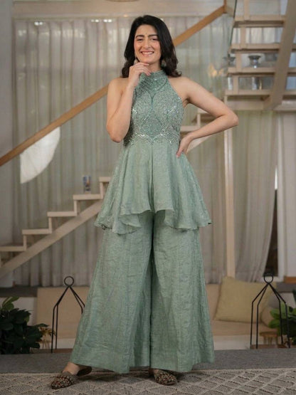 Pearl Elegance Sharara Set – Fandy Crush Designer Wear