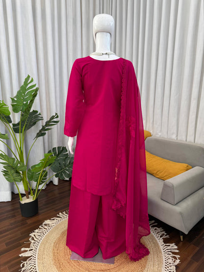 Soft Elegance Suit Set – Roman Fabric Designer Wear