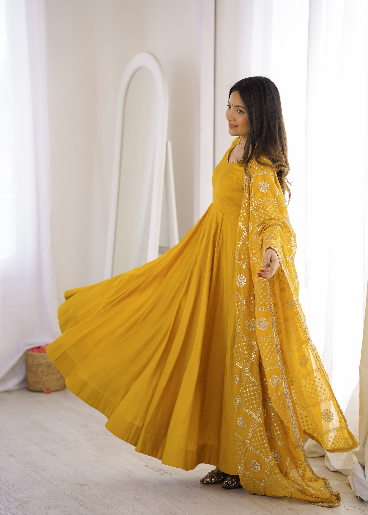 Regal Festive Anarkali – Premium Chanderi Collection