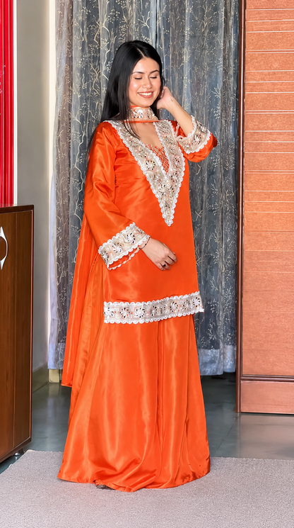 Mirror Majesty Sharara Set – Chinon 4 Piece Designer Outfit