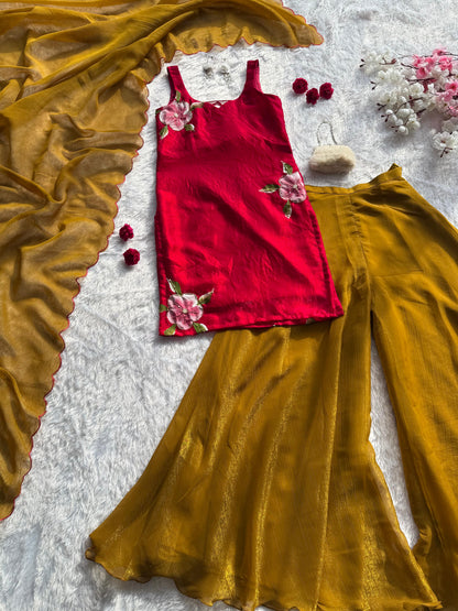 Fusion Artwear Set – Hand Painted Designer Outfit