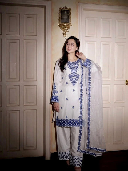 Kurta with Farshi Pant & GMY Silk Dupatta