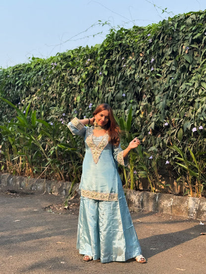 Mirror Majesty Sharara Set – Chinon 4 Piece Designer Outfit