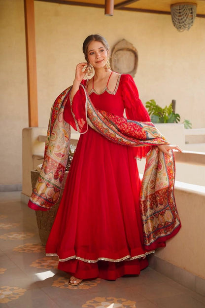 Heritage Flair Anarkali – Tabby Silk Occasion Wear