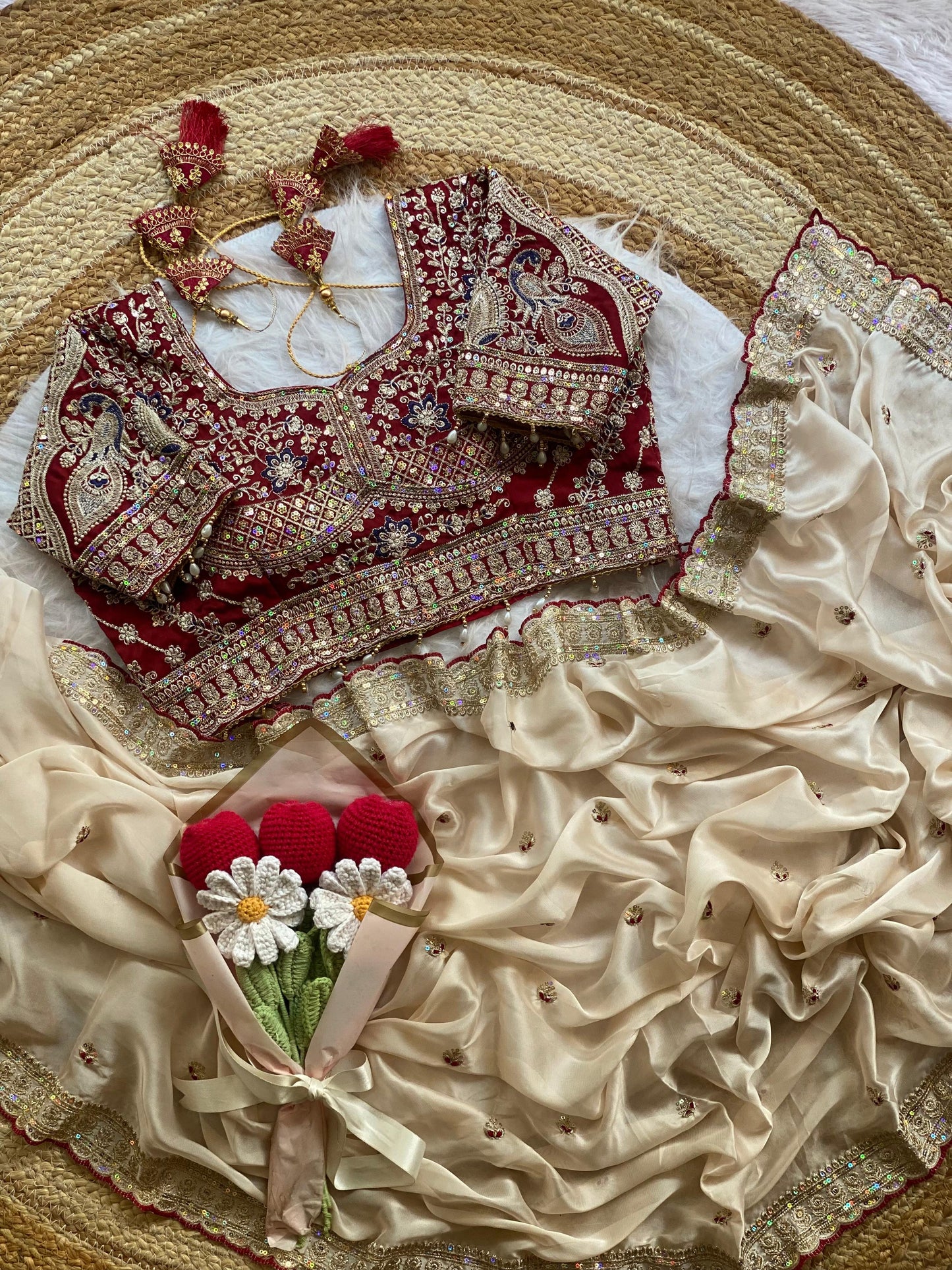 Peacock Collection Saree – Two Tone Rangoli Silk with Heavy Work