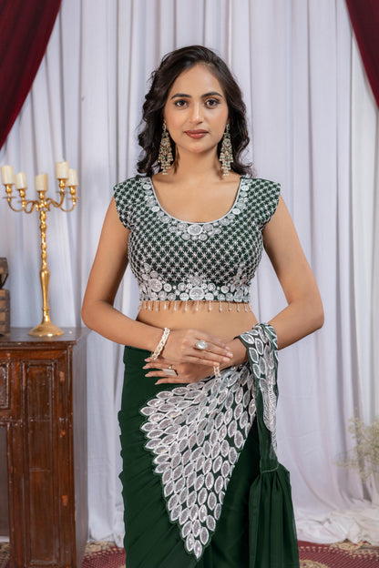 Ready-to-Wear Drape Saree with Stylish Blouse