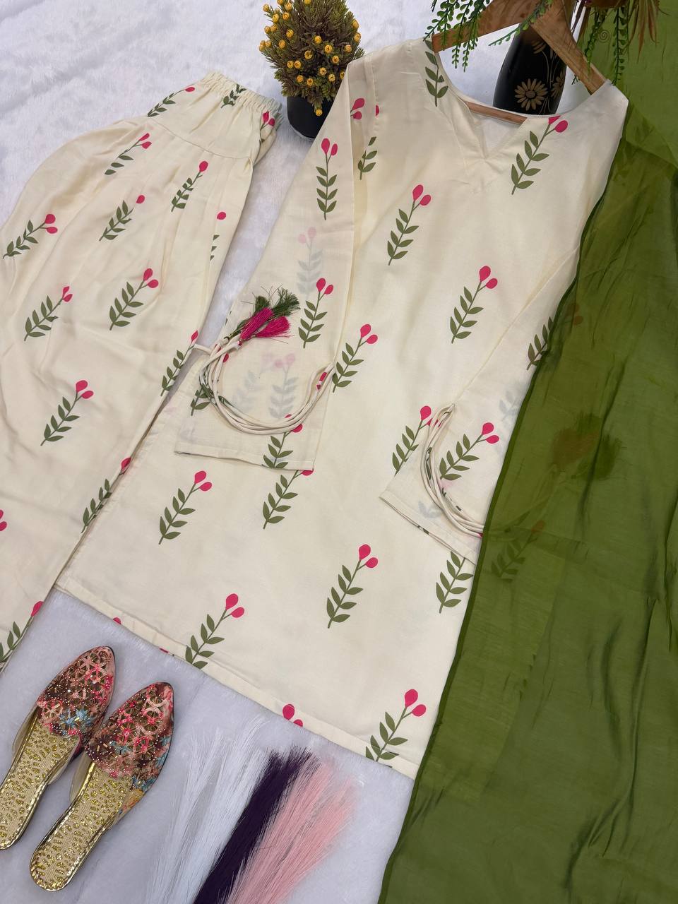 Cotton Comfort Farshi Set – Pure Cambric Elegance