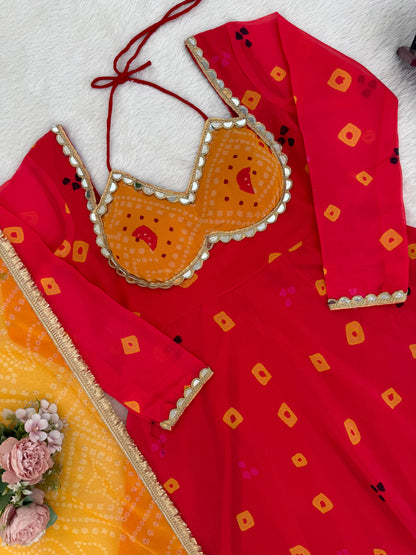 Digital Print & Real Mirror Work – Festive Wear for Women