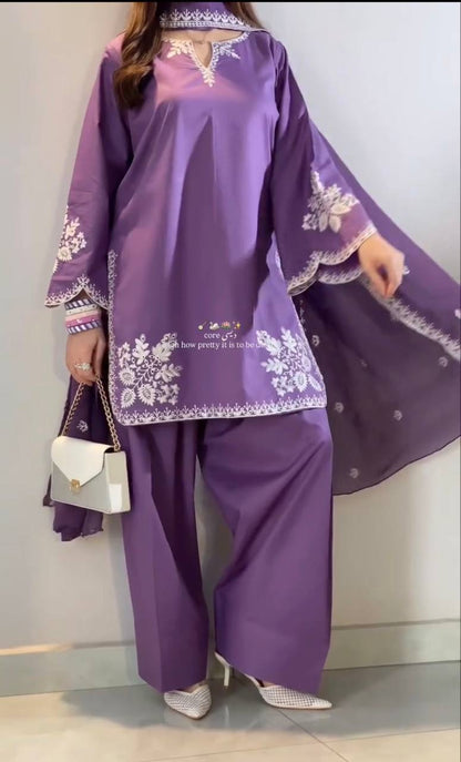 Nawabi Grace Suit – Embroidered Farshi Salwar Collection