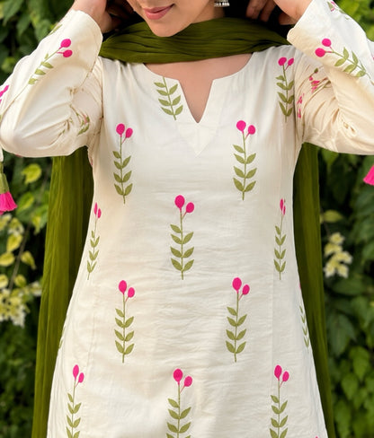Cotton Comfort Farshi Set – Pure Cambric Elegance